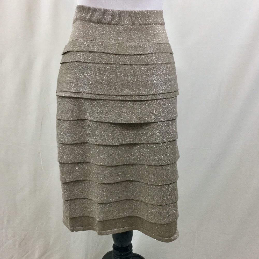Carmen Marco Valvo NWT Sparkly Pull On Skirt